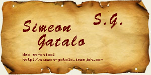 Simeon Gatalo vizit kartica